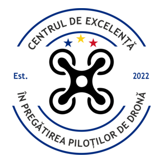 Excelență în Pregătirea Piloților de Dronă Logo PNG Vector