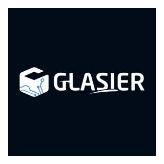 Glasier Inc. White Logo PNG Vector