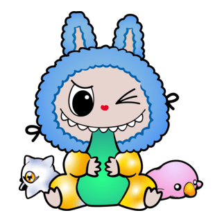 Labubu Baby Logo PNG Vector