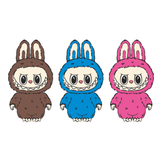 Labubu Colors Logo PNG Vector