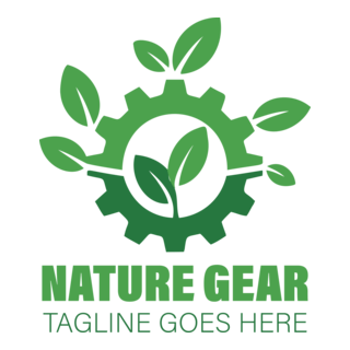Nature gear Logo PNG Vector