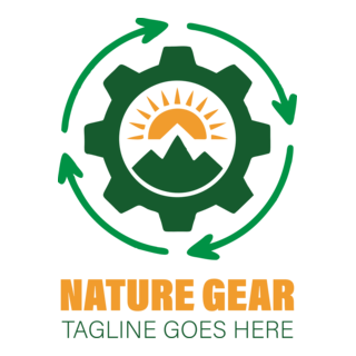 Nature gear Logo PNG Vector