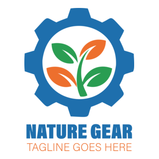 Nature gear Logo PNG Vector