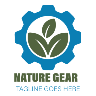 Nature gear Logo PNG Vector