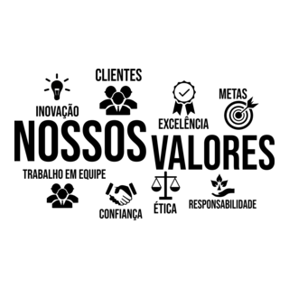 NOSSOS VALORES ADESIVO PAREDE Logo PNG Vector