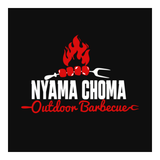 Nyama Choma Outdoor Berbeque Logo PNG Vector