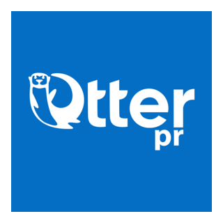 Otter Public Relations White Logo PNG Vector