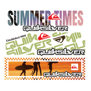 QUIKSILVER 2 PACK 22Cm 3Pcs Logo PNG Vector