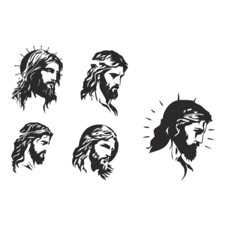rostos jesus Logo PNG Vector