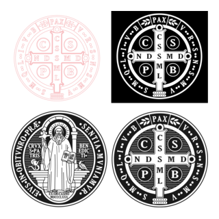 saint benedict medal Logo PNG Vector