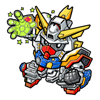 SD Gundam Logo PNG Vector