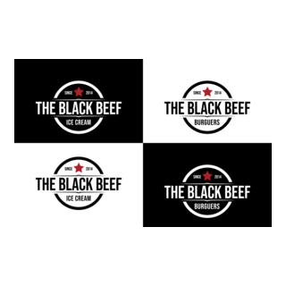 THE BLACK BEEF Logo PNG Vector