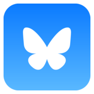 Bluesky White Logo PNG Vector