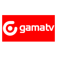 Gama tv horizontal fondo rojo Logo PNG Vector