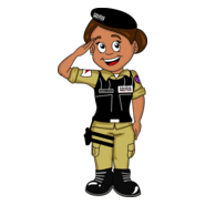 Mascote PM Amiga Legal da Polícia Militar de MG Logo PNG Vector