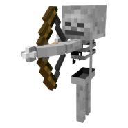 Minecraft Skeleton Sniper Logo PNG Vector