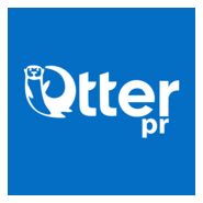 Otter Public Relations White Logo PNG Vector