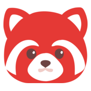 Red Panda AI Logo PNG Vector