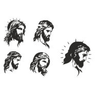 rostos jesus Logo PNG Vector