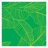 Seamless Tropical Banana Leaves Pattern with Line Logo PNG Vector
