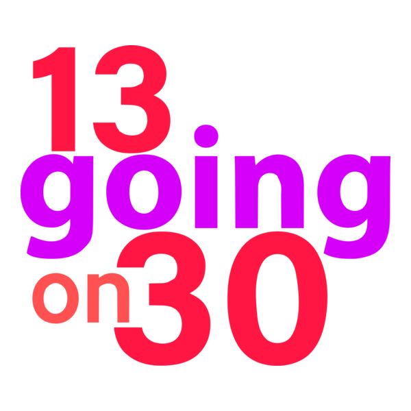 13 Going on 30 Logo PNG Vector