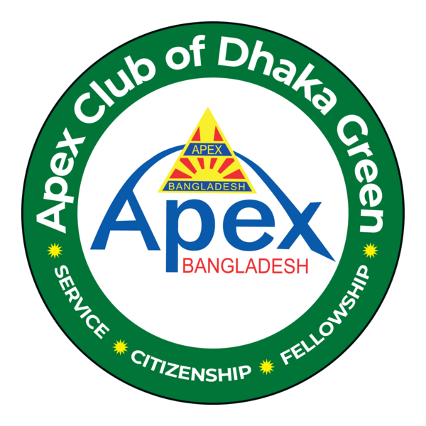Apex Club of Dhaka Green Logo PNG Vector