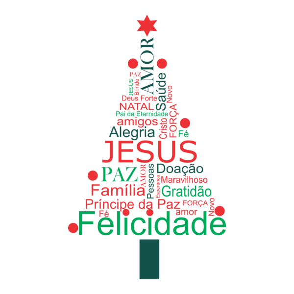ÁRVORE DE NATAL PALAVRAS - CHRISTMAS TREE WORDS Logo PNG Vector