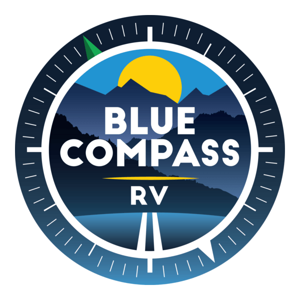 Blue Compass RV Logo PNG Vector