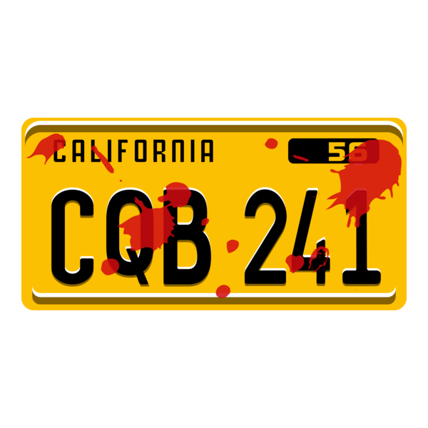 Christine Plate (CQB 241) with blood Logo PNG Vector