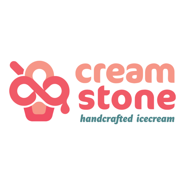 Cream Stone Logo PNG Vector