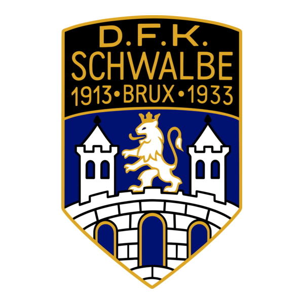 Deutscher Fussball Klub „Schwalbe“ 1913 Brüx Logo PNG Vector