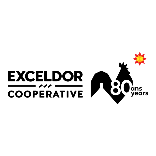 Exceldor Cooperative 80 Years Logo PNG Vector
