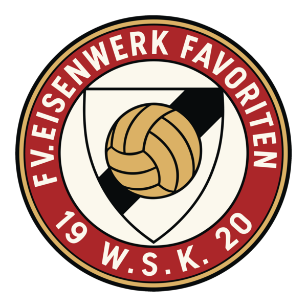 Fussball Verein „Eisenwerk Favoriten“ 1920 Logo PNG Vector