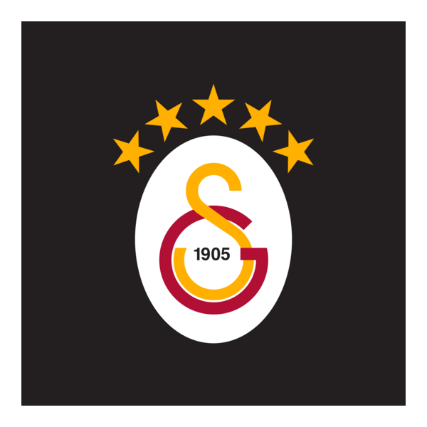 Galatasaray 5 Stars Logo PNG Vector