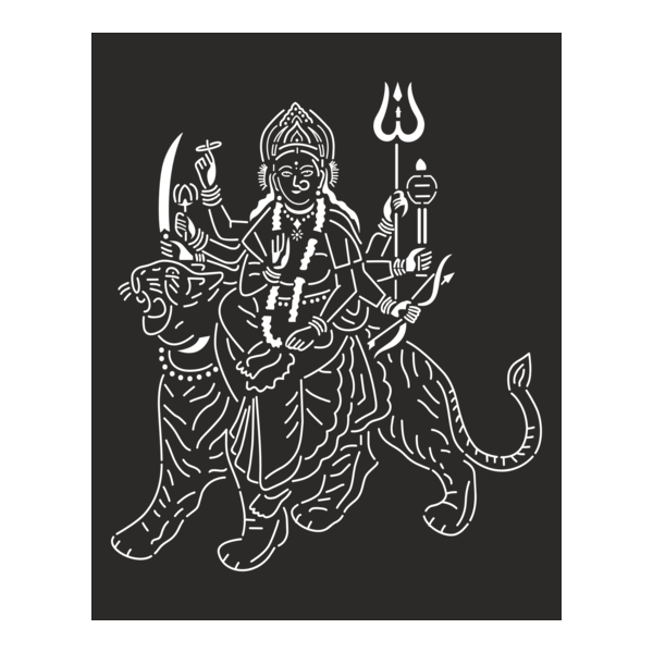 GODDESS DURGA Logo PNG Vector