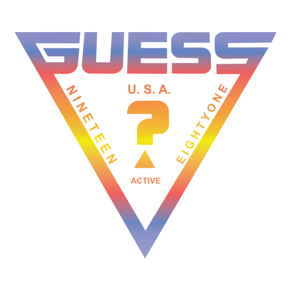 GUESS U.S.A ACTIVE RAINBOW Logo PNG Vector