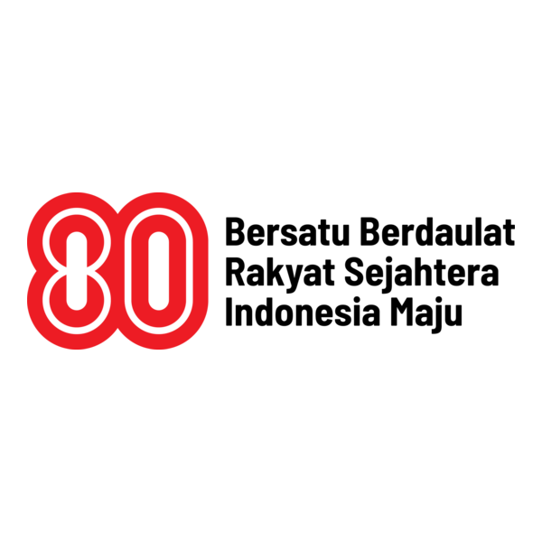 HUT ke 80 Republik Indonesia Logo PNG Vector