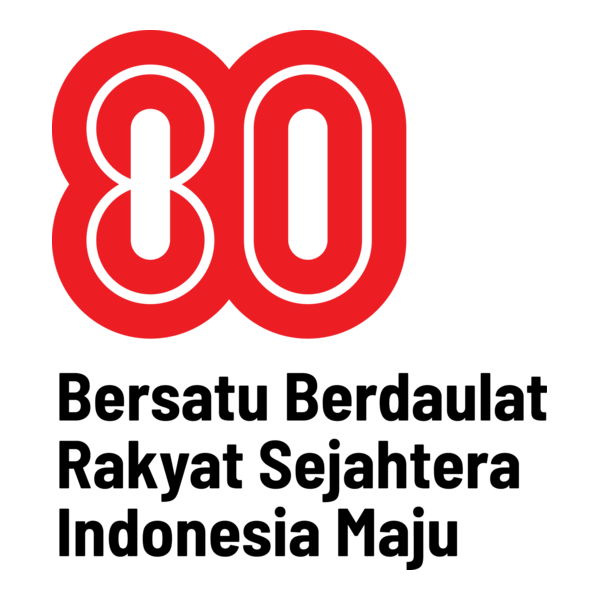 Indonesia 80th anniversary vertical Logo PNG Vector