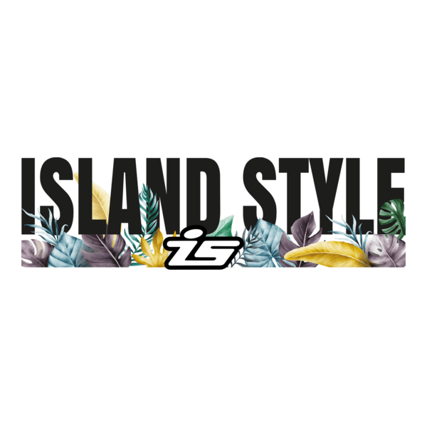 ISLAND STYLE FLORAL SUMMER Logo PNG Vector