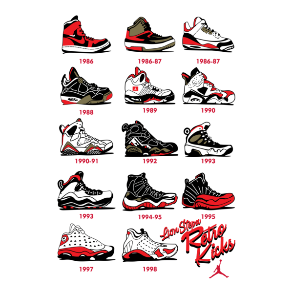 JORDAN AIR RETRO KICKS Kolt'ART Logo PNG Vector