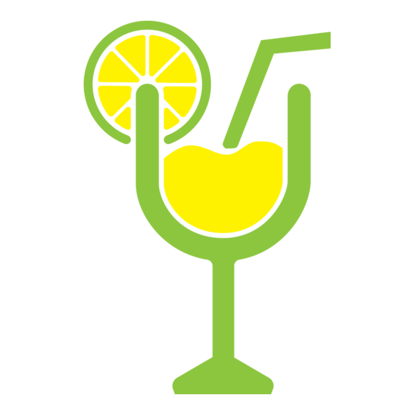 Juice Glass Logo PNG Vector