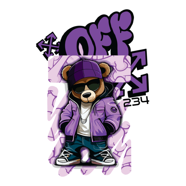 OFF WHITE BEAR 234 Logo PNG Vector