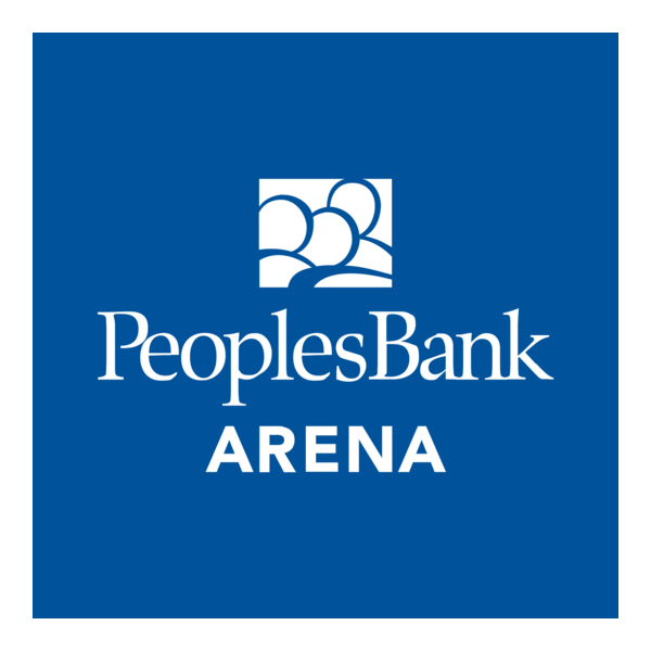 PeoplesBank Arena White Logo PNG Vector