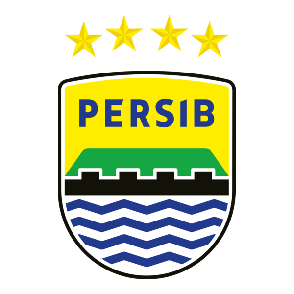 Persib Bandung (with 4 Stars) Logo PNG Vector