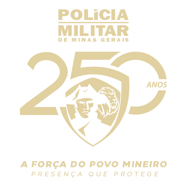 Polícia Militar de Minas Gerais (PMMG) - 250 anos Logo PNG Vector
