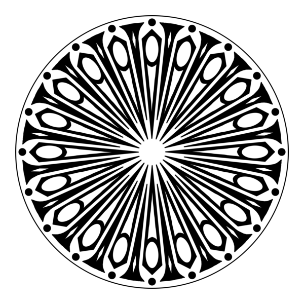 Round Pattern Logo PNG Vector