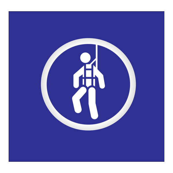 Safety Icon to work in Hight Logo PNG Vector