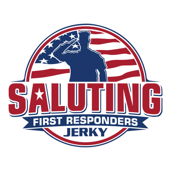 Saluting First Responders Jerky Logo PNG Vector