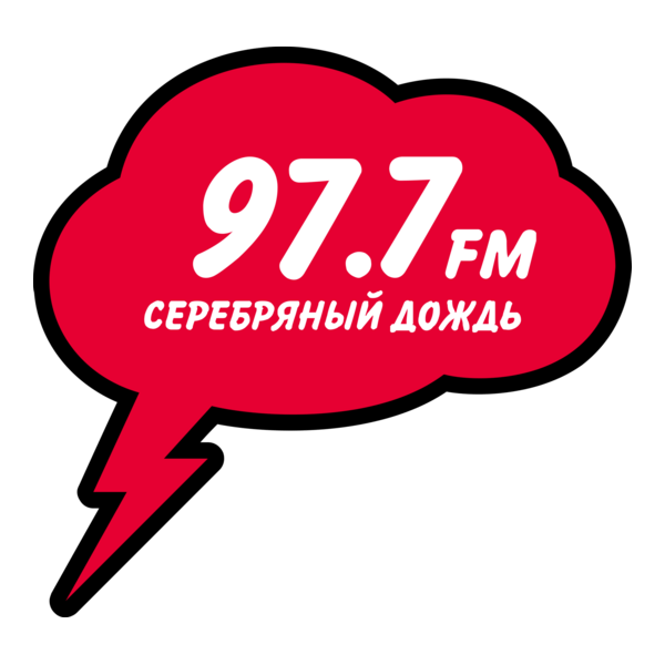 Silver Rain Kaliningrad 97.7 FM Logo PNG Vector