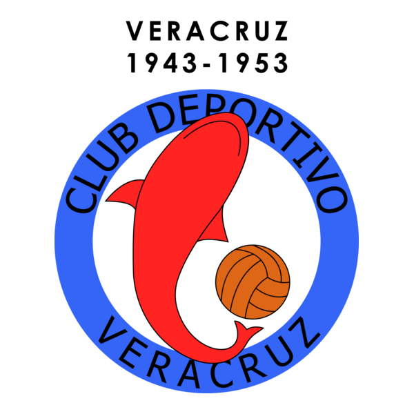 Tiburones Rojos Veracruz 1943-1953 Logo PNG Vector